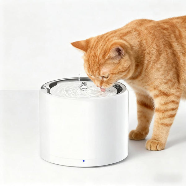 Pet Drinking Fountain in White